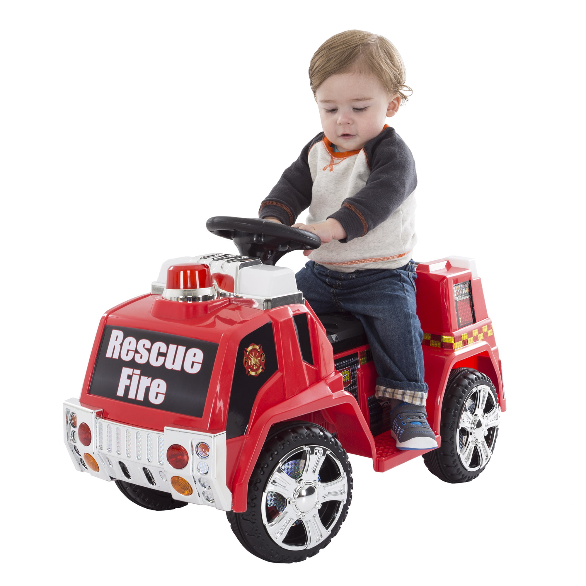 T... Ride on Toy Fire Truck for Kids Battery Powered Ride on Toy by Lil' Rider 