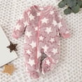 thumbnail image 3 of RUTAYY Children Boys Girls Jumpsuits Cute Cartoon Star Long Sleeve Fall Winter Soft Comfortable Holiday Vibrant Romper, 3 of 4