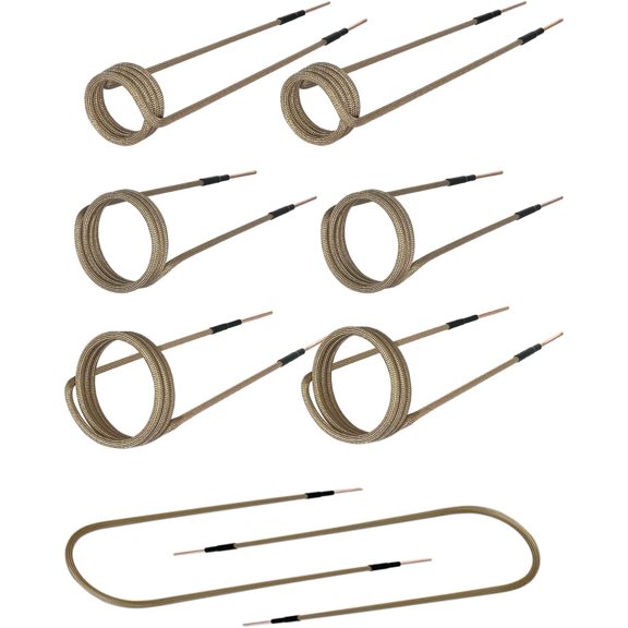 Solary 8-Piece Induction Heater Coil Kit, Replacement Accessories for Rusty Bolt Removal, Includes 3.0cm, 4.0cm, 4.5cm, and 60cm Flexible Coils.