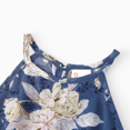 thumbnail image 4 of PatPat Family Matching Set Cotton Tee Colorblock Short-sleeve Top or Floral Print Strap Ruffled Layers Dress for woman / Halter Dress for Girl / Ruffle-sleeve Dress for Baby, 4 of 5