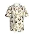 thumbnail image 2 of Haiem Chicken Cartoon Printed Hawaiian Shirt for Men - Men’s Casual Beach Summer Shirts - Stretch Fabric with Modern Fit-3X-Large, 2 of 9