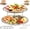 9in+10.2in Set, variant on 2-Tier Round Seafood Tower Tray; stainless steel round serving platter suitable for cold appetizers, desserts, oysters, and various types of seafood.,9in+10.2in Set