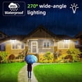 thumbnail image 6 of Solar Flood Lights 342 LED 350LM Outdoor Motion Sensor IP65 Waterproof Light for Streets Patios and Pathways, 6 of 8
