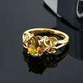 thumbnail image 3 of Gem Stone King 18K Yellow Gold Plated Silver Mango Mystic Topaz Ring for Women (1.80 Cttw, Oval 9X7MM, Available in Size 5,6,7,8,9), 3 of 5
