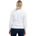 thumbnail image 5 of Deago Womens Casual Long Sleeve Sweatshirt Fleece Crew Neck Cute Pullover Relaxed Fit Tops (White, XL), 5 of 10