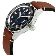 Oris Divers Sixty-Five Blue Dial Leather Strap Mens Watch 73377474055LSBRN