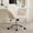 Beige, variant on Modern Office Chair,Adjustable Arm Chair Computer Chair with Wheels,Swivel Vanity Chair for Living Room,Gray