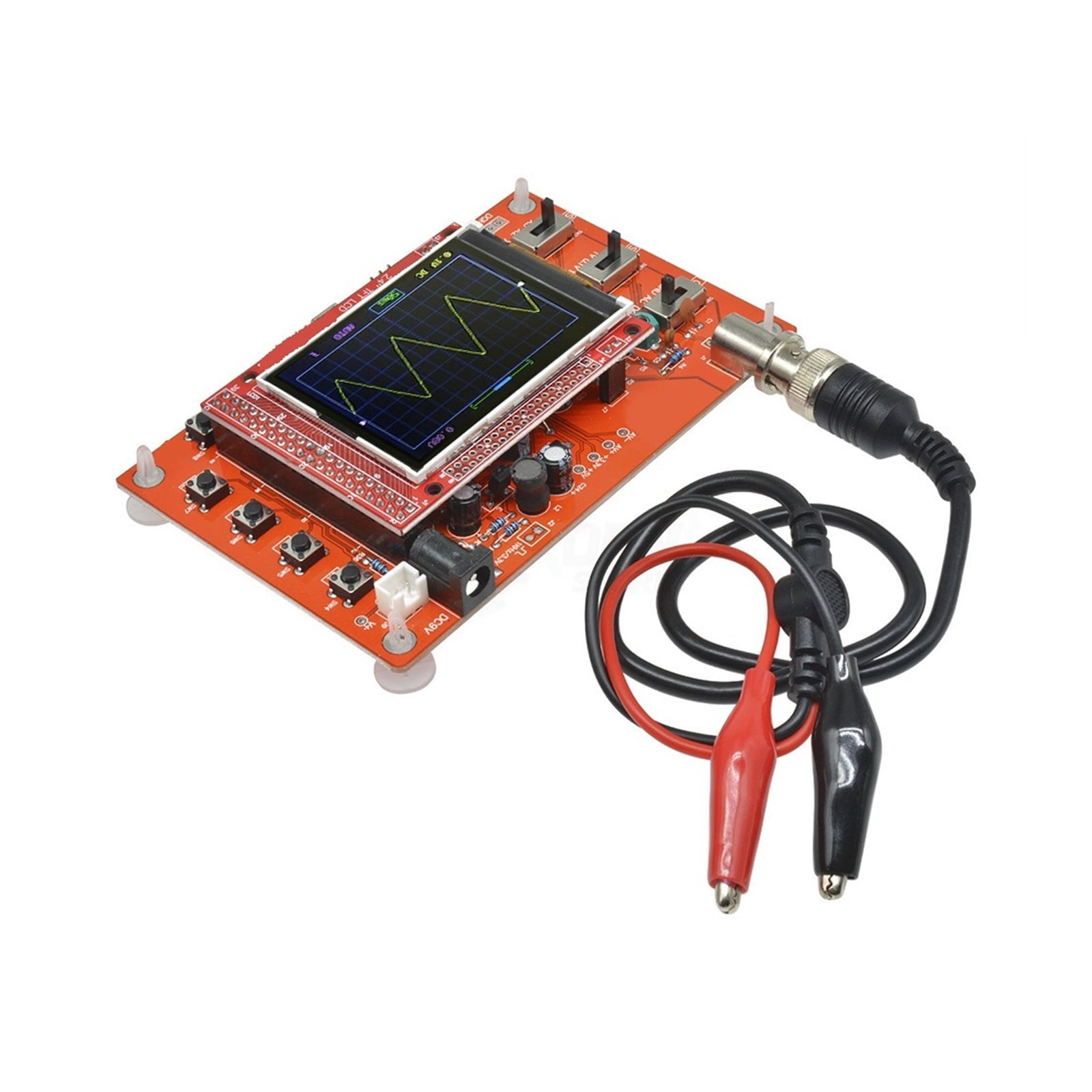 Fully Assembled Digital Oscilloscope 2.4" Display With Probe Test Clip For Electronic Measuring Instrument ,Professional Designed