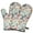 Pioneer Flower Floral, variant on Cute Oven Mitts,Pioneer Flower Floral Print Pattern Oven Mitt 2-Pack Set,Kitchen Gloves for Oven,Heat Resistant Oven Mitts 7.7"x12"