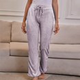 thumbnail image 1 of AherBiu Plus Size Womens Yoga Pants High Waist Drawstring Wide Leg Stretch Loose Solid Color Pants, 1 of 4
