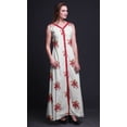 thumbnail image 3 of Bimba Floral Printed Front Slit Sleeveless Summer Spring Long Women BeachDress-X-Large, 3 of 5