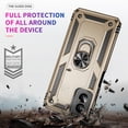 thumbnail image 2 of Dteck for Motorola Moto G Play 4G 2024 Case, Shockproof Heavy Duty Rotated Ring Kickstand Metal Ring Bracket All-Round Anti Drop Armor TPU+PC Case with Magnetic car Mount Cover, Gold, 2 of 4