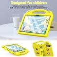 thumbnail image 3 of Allytechgroup Kids Case Cover for Lenovo Tab M11 11" 2024 TB330FU TB330XU, Cute Design Bumper All-Round Protection Kickstand Handle EVA Rubber Tablet Case for Girls Boys, Yellow, 3 of 7