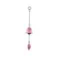 thumbnail image 3 of Campana de viento japonesa, campana de viento decorativa tradicional Vintage, adorno de carillón de viento colgante de Metal para puerta, habitación, Rosa, 3 of 8