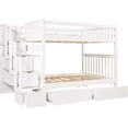 thumbnail image 4 of Harper & Bright Designs Full over Full Bunk Bed Frame for Bedroom with 6 Drawers, White, 4 of 8