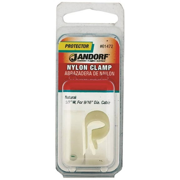 Jandorf 61472 Cable Clamp, Nylon, Natural