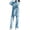 Sky Blue, variant on Crewneck Long Sleeve Tops Long Sweatpants Outfits Sets Women's 2023 Fall 2 Piece