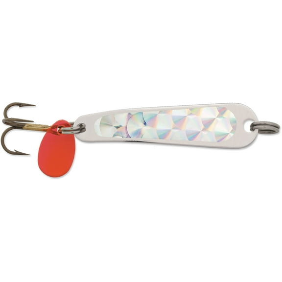 Luhr Jensen Hus-Lure Casting Spoon - 1/8 oz. - Nickel/Silver Prism Lite