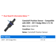 thumbnail image 2 of Camshaft Position Sensor - Compatible with 2009 - 2011 Dodge Nitro 3.7L V6 2010, 2 of 2
