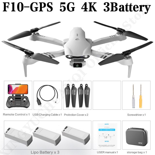 4DRC Nuevo 4K HD Cámara dual GPS 5G WIFI Gran angular FPV Transmisión en tiempo real RC Distancia 2km Dron profesional Juguetes de regalo Tan Jianjun unisex