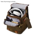 thumbnail image 4 of Bolsa de lentes CADeN Canvas Shoulder Camera Bag Messenger Bag para 1 cámara 1 lente Compatible con Nikon Canon Sony DSLR Cámara y lente sin espejo CADeN Bolsa de lentes, 4 of 7