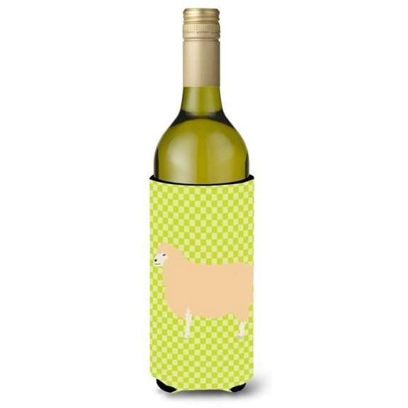 Carolines Treasures BB7800LITERK English Leicester Longwool Sheep Green Wine Bottle Beverge Insulator Hugger