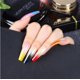 thumbnail image 1 of 24 uñas postizas extralargas de bailarina, uñas postizas de color degradado, uñas acrílicas largas, puntas de uñas artificiales con purpurina, cobertura completa, uñas postizas para salón de uñas DIY, 1 of 3