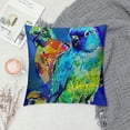 thumbnail image 2 of Creowell Home Decorative Square Throw Pillowcases Watercolor Oil Painting Lovely Animal Parrot Cute Birds Patten Cushion Pillow Covers for Outdoor/Indoor Couch Pillows Decor, 2 of 5