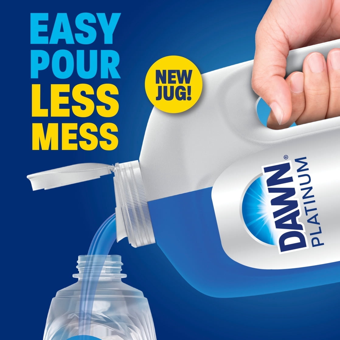 Dawn Platinum Dish Soap, Dishwashing Soap, Fresh Rain, 30 fl oz 2 pack