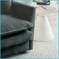 thumbnail image 2 of Modern Chenille 2-Seater L-Shaped Sectional Sofa with Ottoman for Small Living Spaces, Gray, 2 of 13