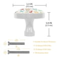 thumbnail image 3 of 4 Pcs Watercolor Animal Knobs for Kitchen Cabinet Cupboard Dresser Bookcase Drawer Pulls Handles Round Home Decor, 3 of 5