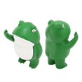 thumbnail image 4 of Frog Statue Cute Middle Finger Green Frog Figurine Frog Sculpture Garden Decor for Decorating Terraces Courtyard, 4 of 5