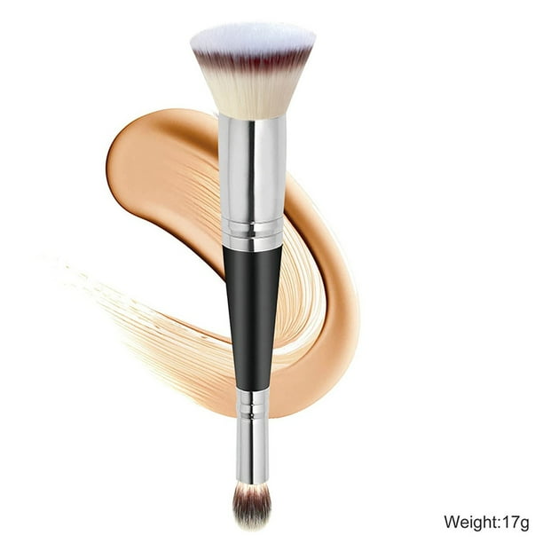 Pinceles de maquillaje, kit de maquillaje, corrector, dos en uno, pincel de maquillaje de doble cabezal, pincel de cabezal plano, pincel de maquillaje