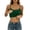 Army Green #037, variant on Women's Adjustable Spaghetti Strap Cami Tank Top Cropped Stretchy Basic Layering Casual Summer Daily Tops 2026, XL