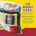 thumbnail image 3 of 25 COUNT 4 Gallon Disposable Food Storage Freezer Bags - 4 MILL. EXTREME THICK BAGS Large Super Spacious Strong Clear Big Bags, Zipper, Heavy Duty Plastic For Clothing, Toys, Moving,( 18''x20''), 3 of 5