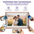 thumbnail image 2 of ELIME 10.1 inch WiFi Frameo Digital Picture Frame - 16GB Storage, 1280x800 IPS Touch Screen, MicroSD, 2 of 7