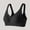 Black, variant on Women' s Solid Color Lift-and-Gather Bra with Supportive Side Panels, Anti-Sag Design, and Seamless Folding Cup for Everyday Comfort Size XL