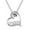Silver, variant on Necklaces for Women Trendy Women Jewelry Day Necklace Women Day Stainless Steel Heart Jewelry