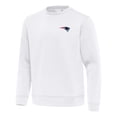 thumbnail image 2 of Men's Antigua White New England Patriots Relevant Lightweight Pullover Sweatshirt, 2 of 3