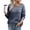 Blue, variant on DOKOTOO Women's Sweaters Crochet Hollow Out Fall Winter Boat Neck Lightweight Pullover Sweaters for Women​