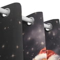 thumbnail image 3 of Christmas Cats Starry Sky Curtain Black Out Thermal Insulation Curtains Aesthetic 54 Inch Length for Bedroom Living Room 2 panels set, 3 of 5