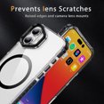 thumbnail image 5 of ELEHOLD for iPhone 16 Plus Case,Magnetic Compatible with Mag Safe Accessory Slim Thin Kickstand Shockproof Transparent Bumper Cover Non-Yellowing Shock-Absorbent Case for iPhone 16 Plus,Black, 5 of 8