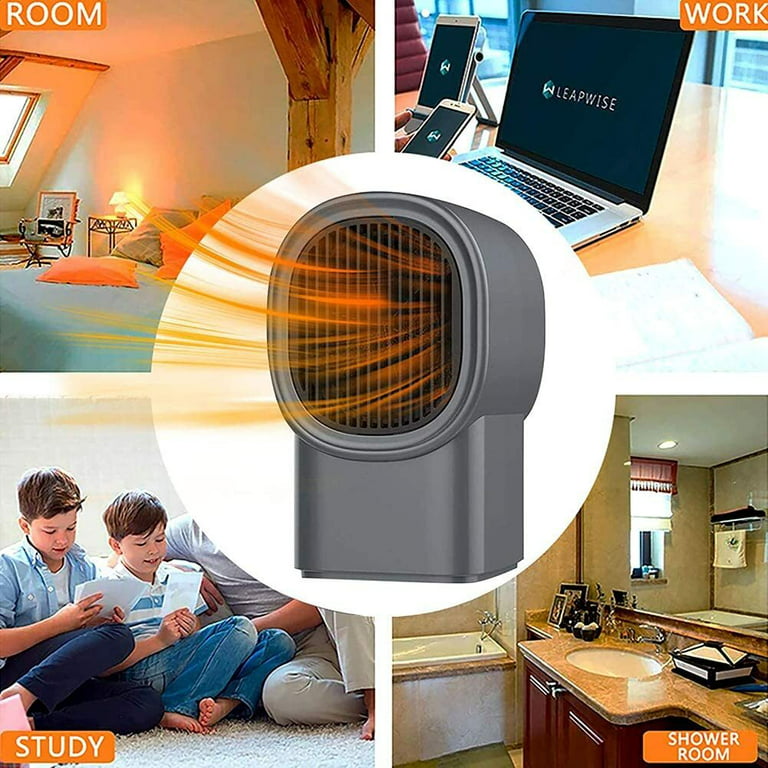 Mini Heater, Heaters for Home Low Energy, Fast Heating Ceramic Electric  Heater, 500W Space Winter Small Heaters for Indoor, Office, Garage, Desktop  