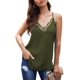 thumbnail image 4 of Camiseta sin mangas con cuello Halter para mujer, tops de encaje de ganchillo con cuello en V, camisola suelta con tiras, camiseta, lavable a máquina, mangas con ribete de encaje, sin mangas Ormromra  WMXL-43-12, 4 of 5