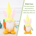 thumbnail image 4 of Advancent Decoraciones de Pascua Festival Decoración Muñecos de peluche Fiesta de primavera Adornar Diseño de escena DIY Sentado Conejo Gnomo Muñeca Kits de decoración para fiestas Amarillo Advancent HA061965-03B, 4 of 6