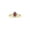 Garnet, variant on Rings for Women 14K Gold Plated Silver Ring Halo of Diamonds Birthstone Ring 6X4MM Pear Shape Tear Drop Gemstone January Garnet Jewelry for Women Ring Size 5