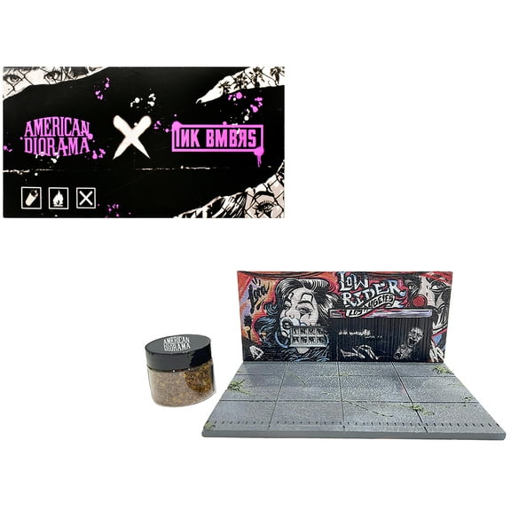 AMERICAN DIORAMA 1/64 - ACCESSOIRES Street Art Diorama L.A LowRider - 2024
