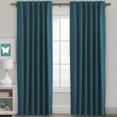 thumbnail image 1 of Cortinas opacas con aislamiento térmico para ventanas, paneles de tratamiento de ventanas, cortinas opacas para oscurecer la habitación, para sala de estar, lengüeta trasera/bolsillo para barra, cortinas para dormitorio, 52 x 84 pulgadas, verde salvia claro, 2 paneles, azul tormenta, 42 pulgadas de ancho x 63 pulgadas de largo, 1 of 5