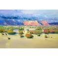 thumbnail image 3 of Yeremyan, Vahe 24x17 Black Modern Framed Museum Art Print Titled - Canyon View, 3 of 5