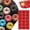 Red, variant on 18-in-1 Versatile Silicone Baking Set for Cakes Mini Cookies and Desserts